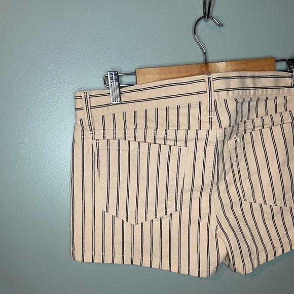 NWT Ann Taylor Loft Blush Pink Stripe Denim Shorts - Picture 6 of 10